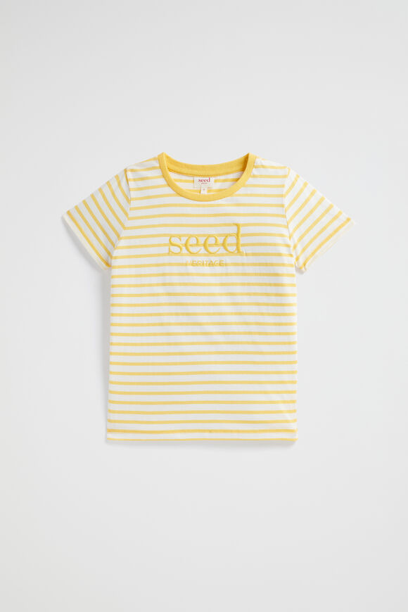 Core Logo Tee  Sunshine Stripe  hi-res