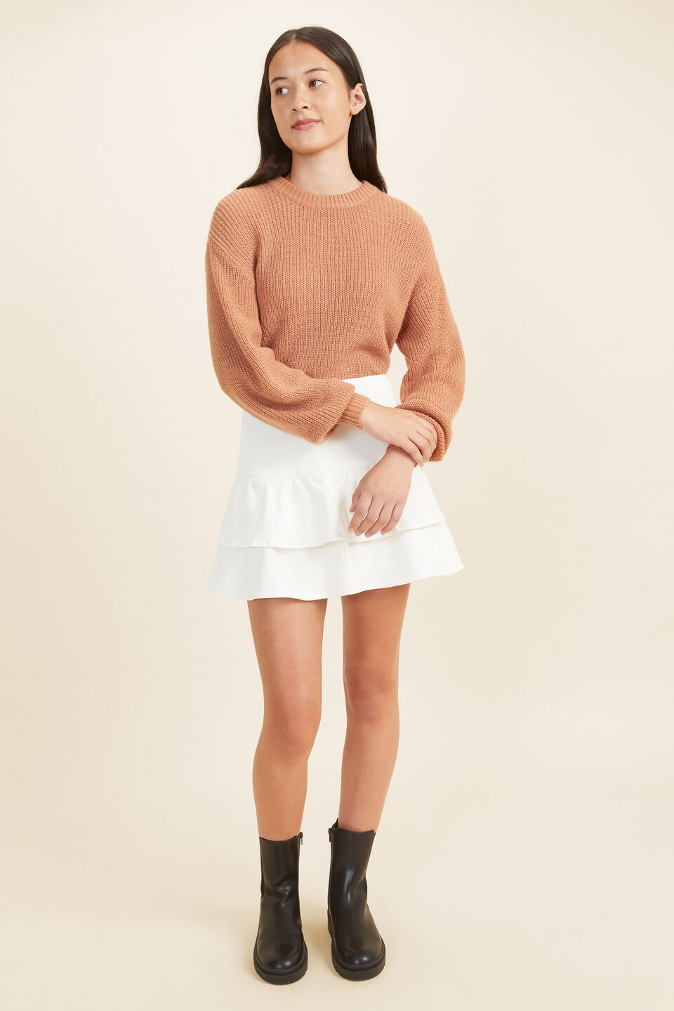 Crop Knit  Terracotta