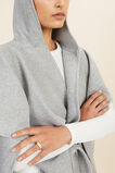 Wool Felt Hood Cape  Grey Marle  hi-res