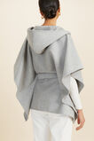 Wool Felt Hood Cape  Grey Marle  hi-res