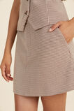 Houndstooth Mini Skirt  Coconut Houndstooth  hi-res