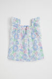 Cutwork Floral Top  Baby Blue  hi-res