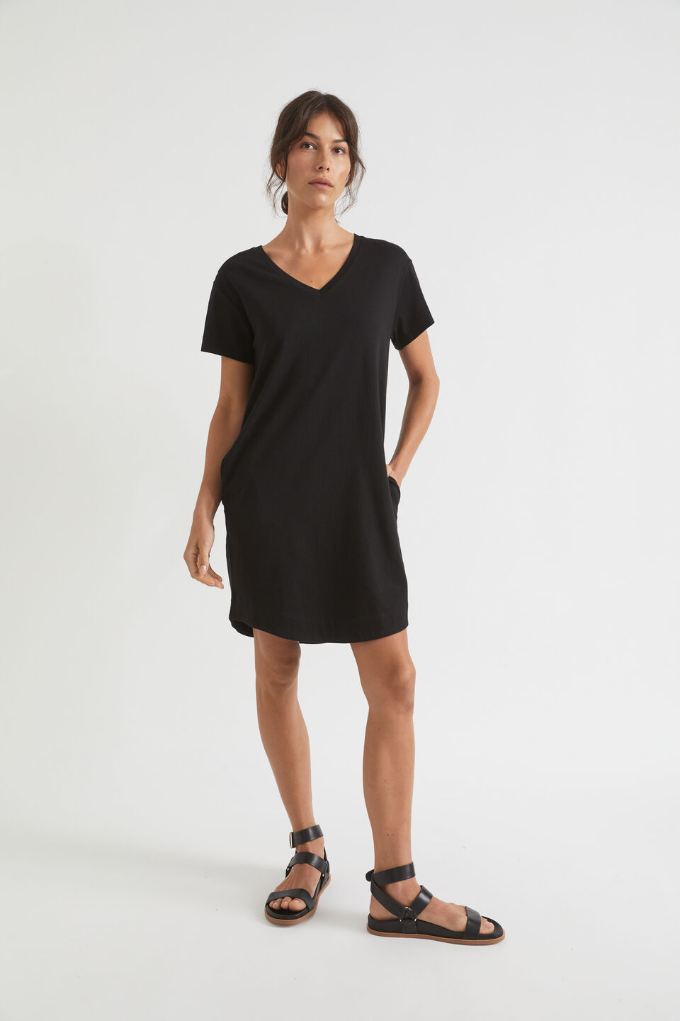 Core Tee Dress  Black