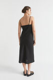 Core Linen Slip Dress  Black  hi-res