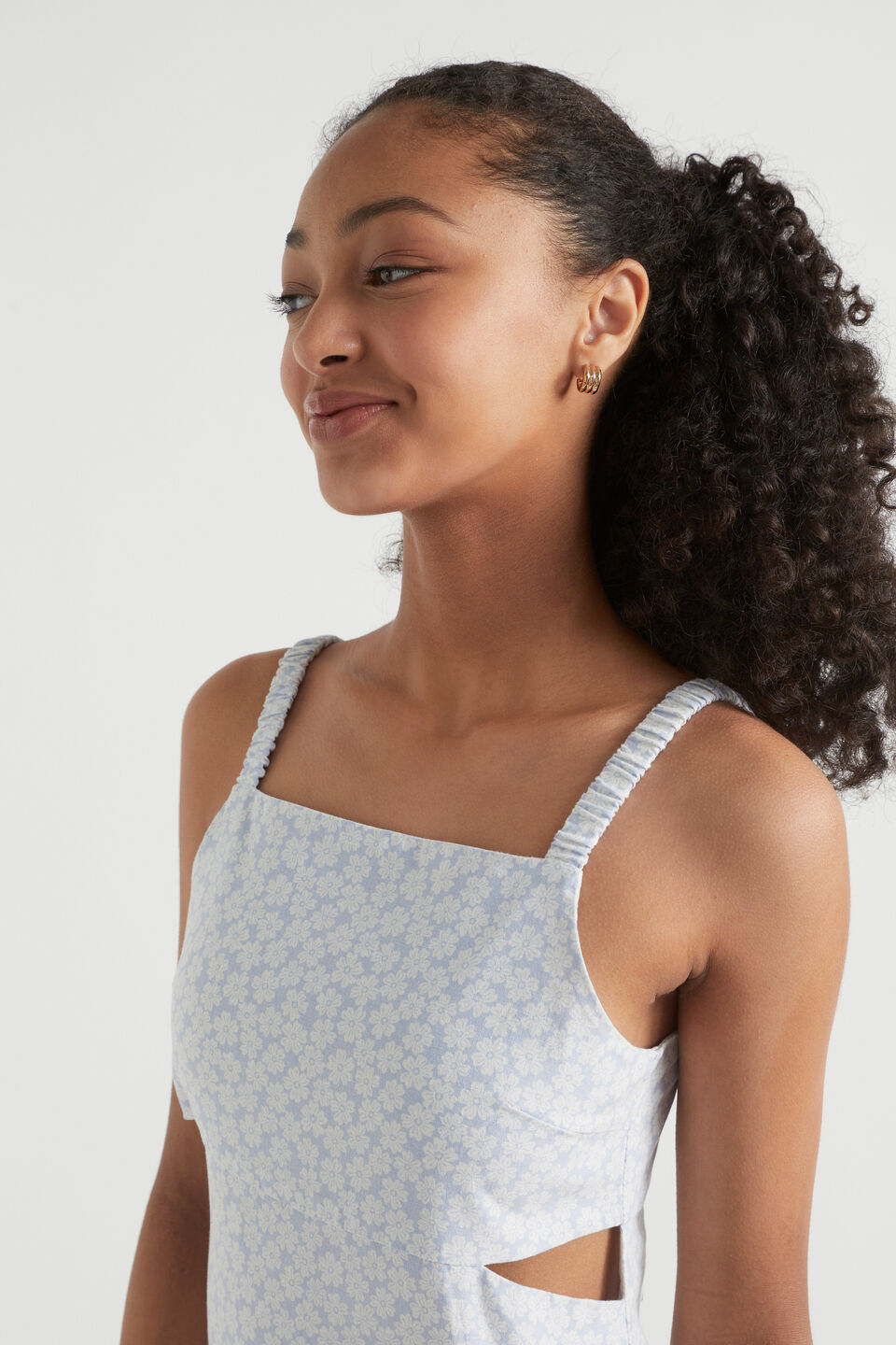 Cut-Out Dress  Sky Blue