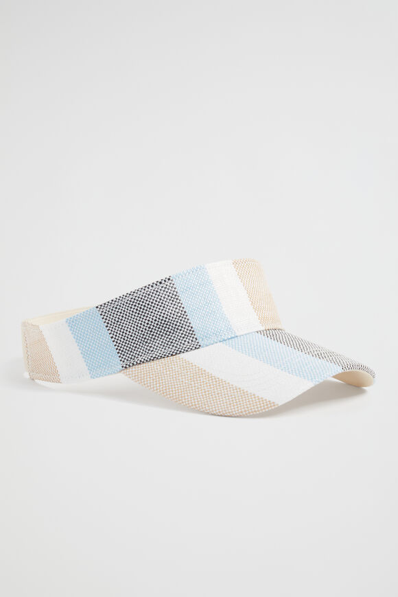 Stripe Visor  Bluebell Multi  hi-res
