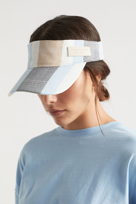 Stripe Visor  Bluebell Multi  hi-res