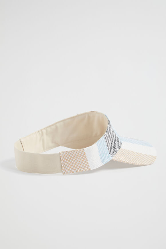 Stripe Visor  Bluebell Multi  hi-res