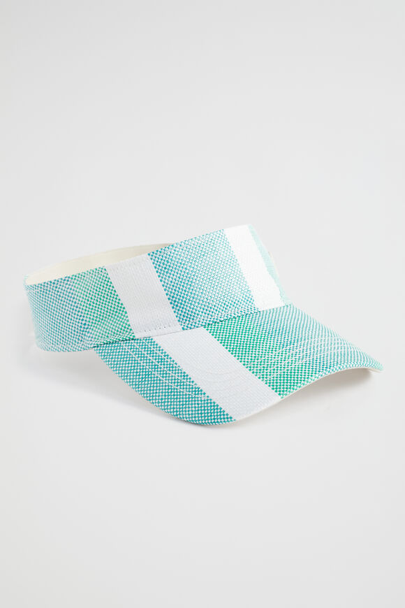 Stripe Visor  Deep Teal Stripe  hi-res