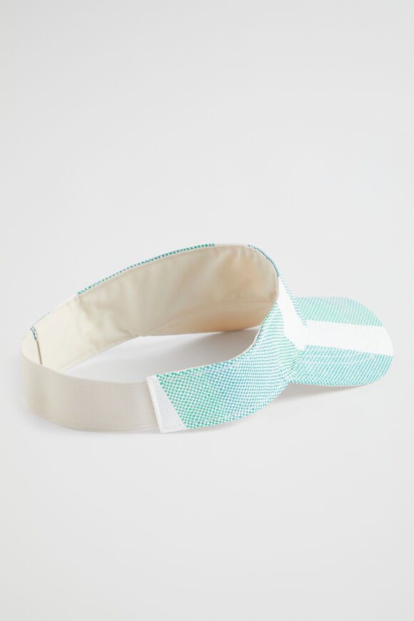 Stripe Visor  Deep Teal Stripe  hi-res