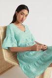 Linen Stripe Mini Dress  Deep Teal Stripe  hi-res