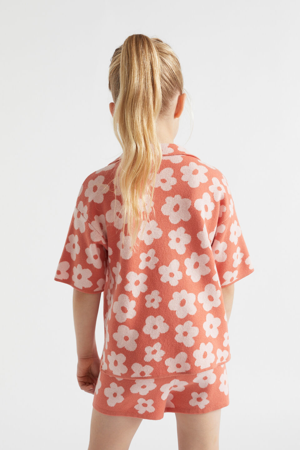 Knit Jacquard Short  Red Clay