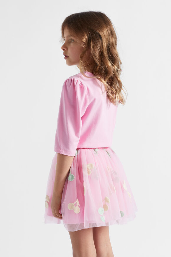 Chenille Cherry Tee  Candy Pink  hi-res