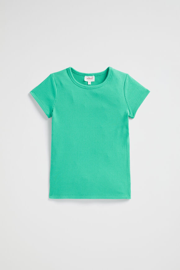 Core Rib Tee  Jade Green  hi-res