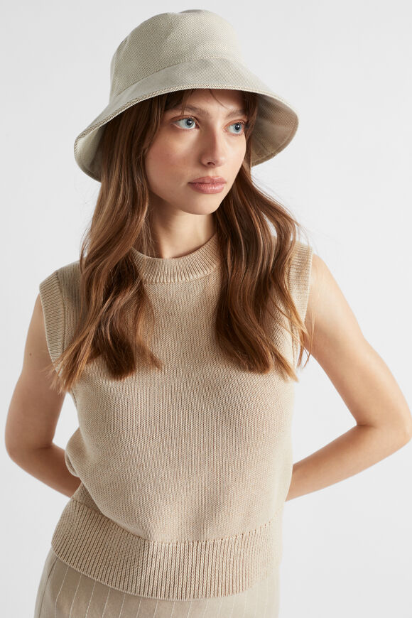 Textured Bucket Hat  Caramel  hi-res