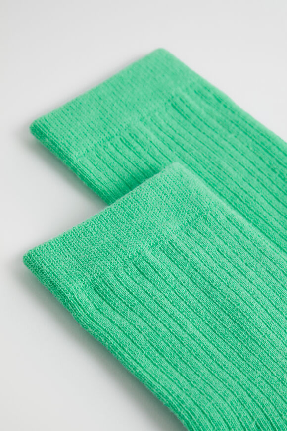 Quarter Crew Sock  Key Lime  hi-res