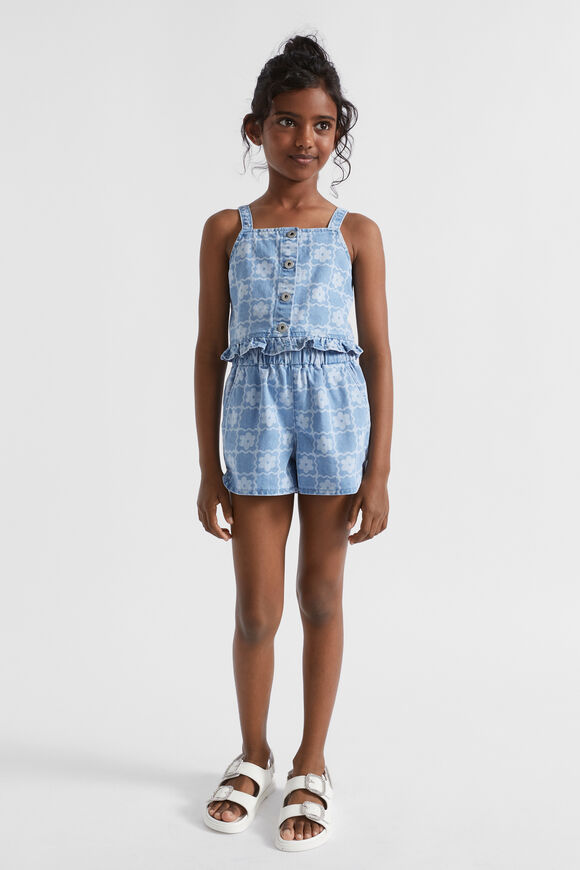 Daisy Check Cami  Clean Blue Wash  hi-res