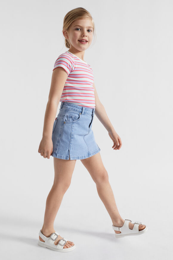 Stripe Rib Tee  Wild Berry  hi-res