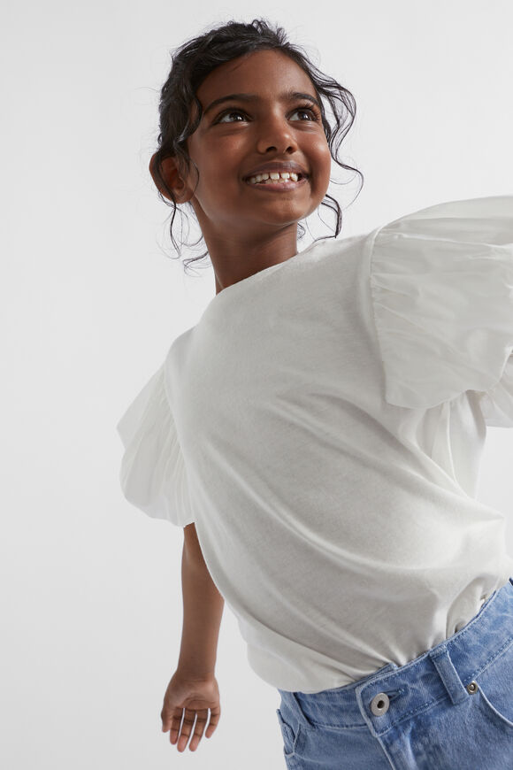 Bubble Sleeve Tee  Canvas  hi-res