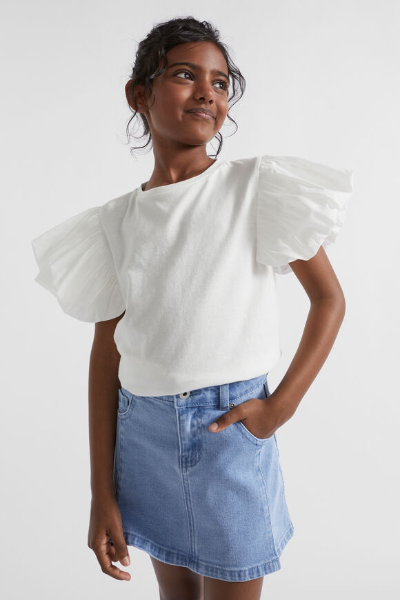 Bubble Sleeve Tee  Canvas  hi-res