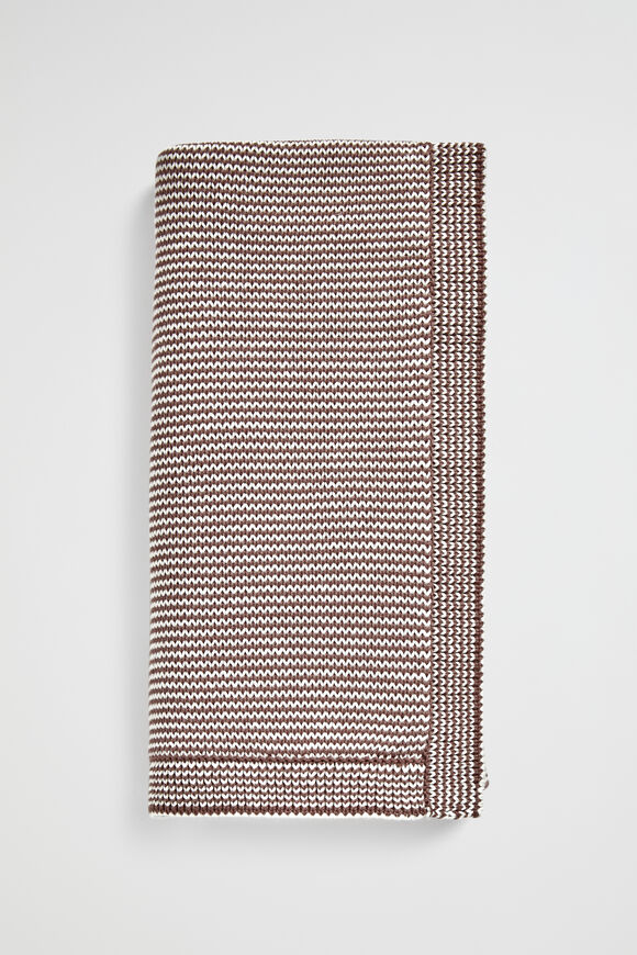 Mono Knit Blanket  Teddy  hi-res