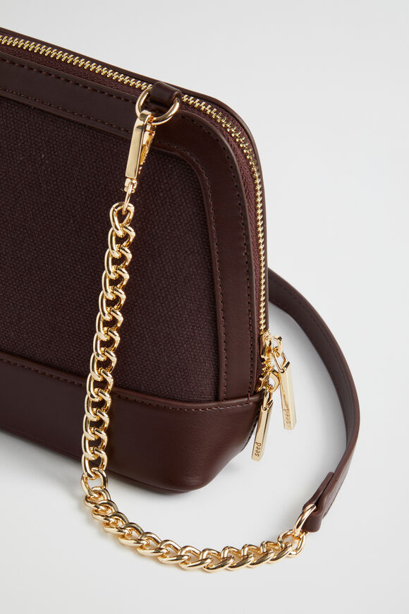 Canvas Crossbody Bag  Deep Raisin  hi-res