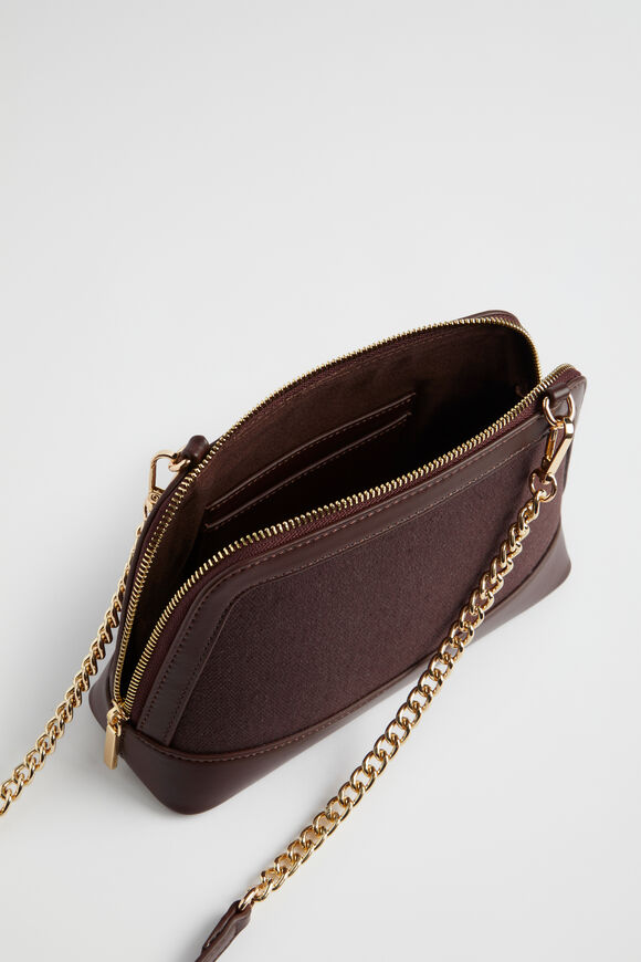 Canvas Crossbody Bag  Deep Raisin  hi-res