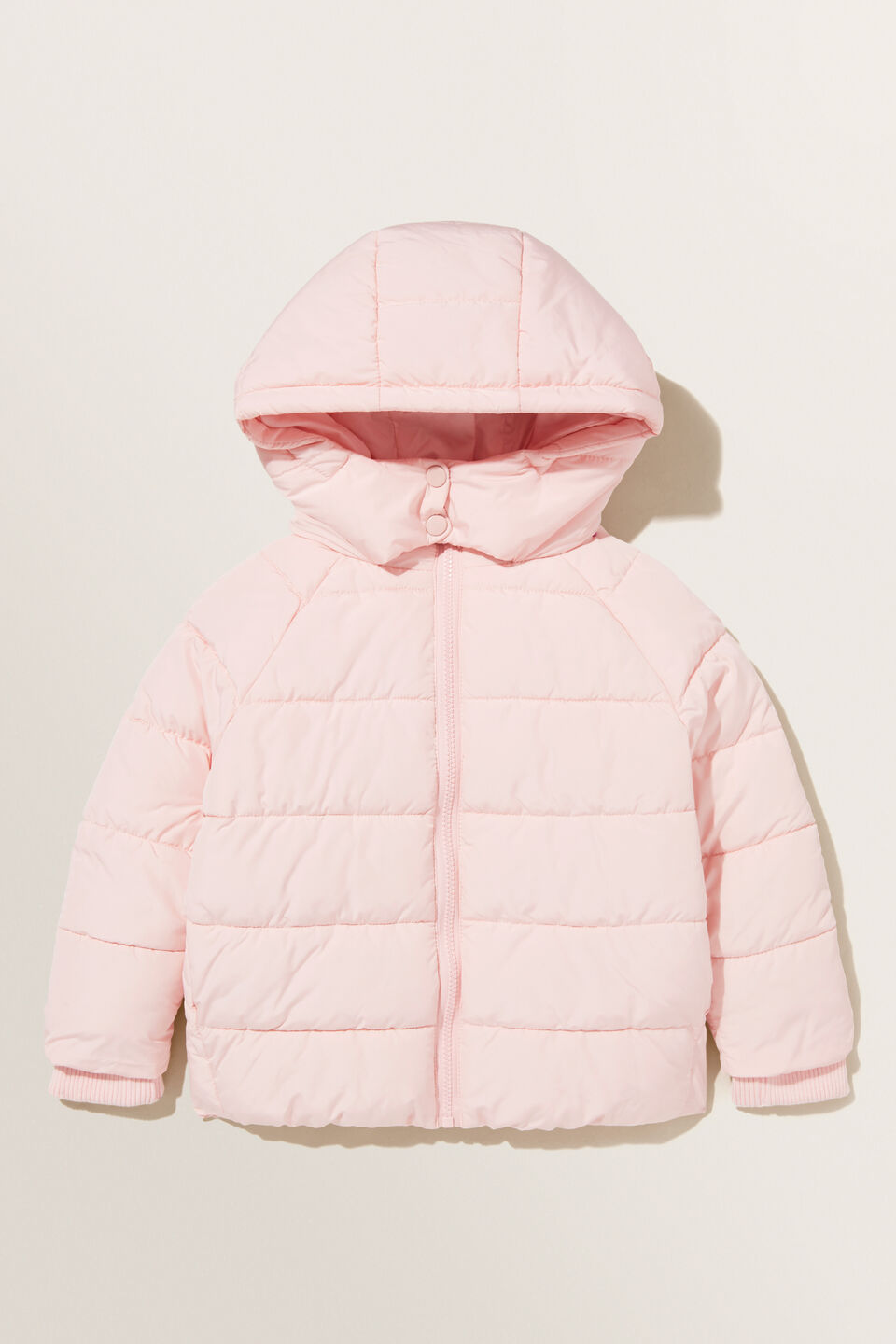Sporty Puffer Jacket  Dusty Rose
