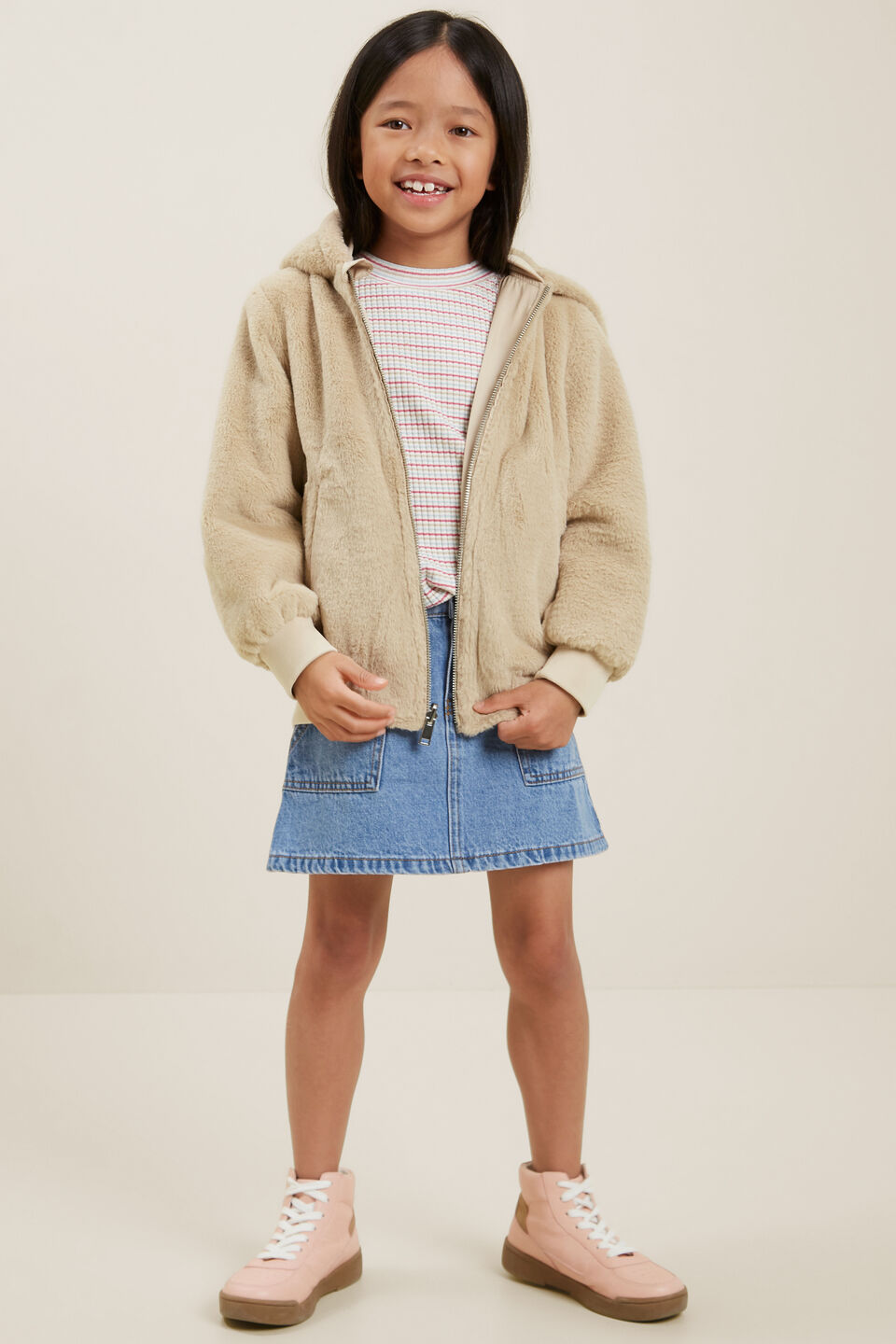 Reversible Bomber Jacket  Chai