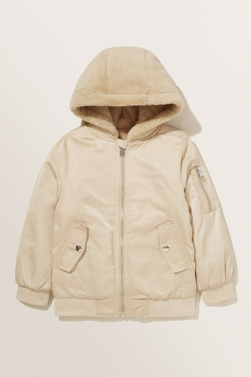 Reversible Bomber Jacket  Chai