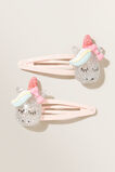 Glitter Unicorn Clips  Multi  hi-res