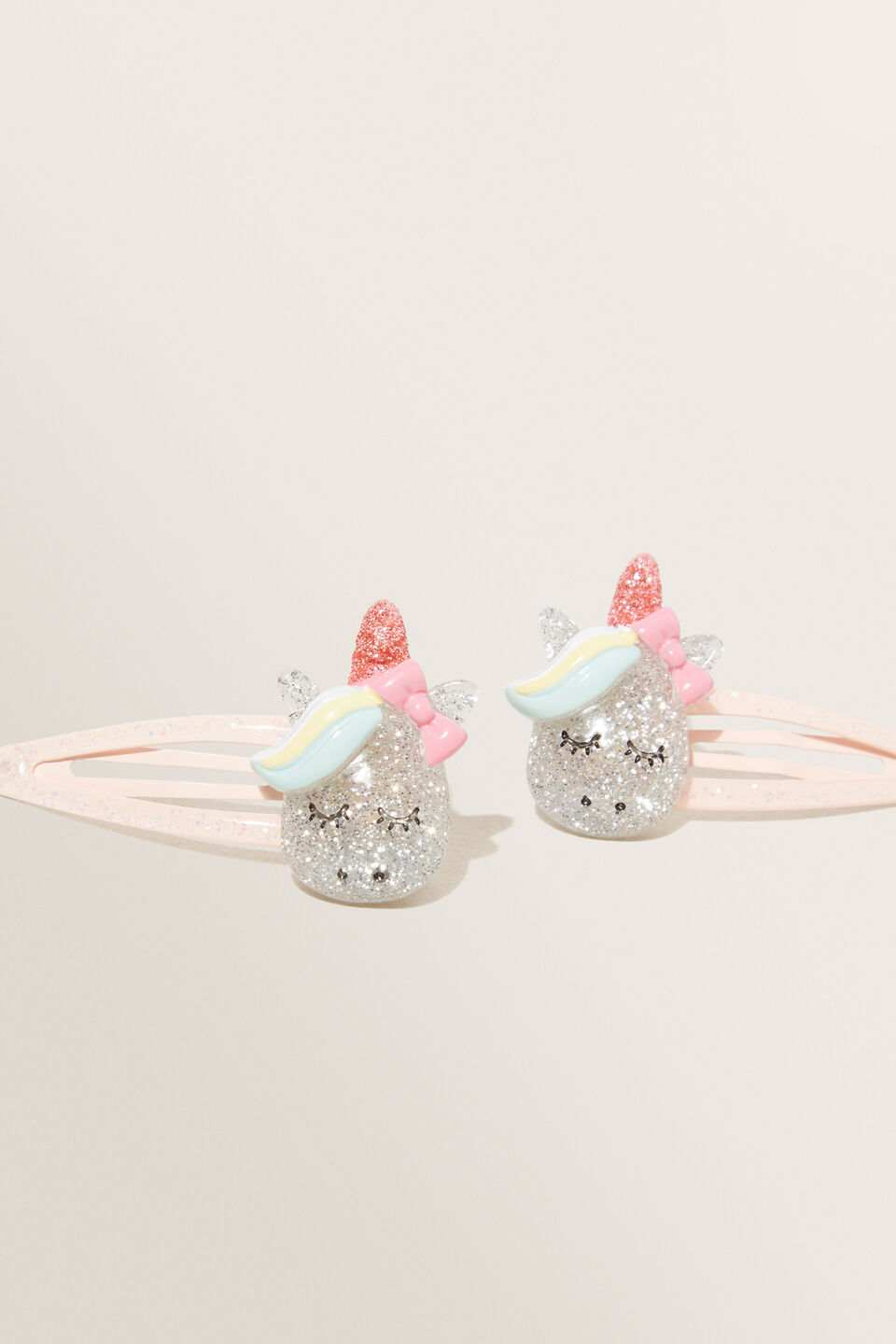 Glitter Unicorn Clips  Multi