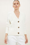 Cable Knit Cardigan  Cloud Cream  hi-res