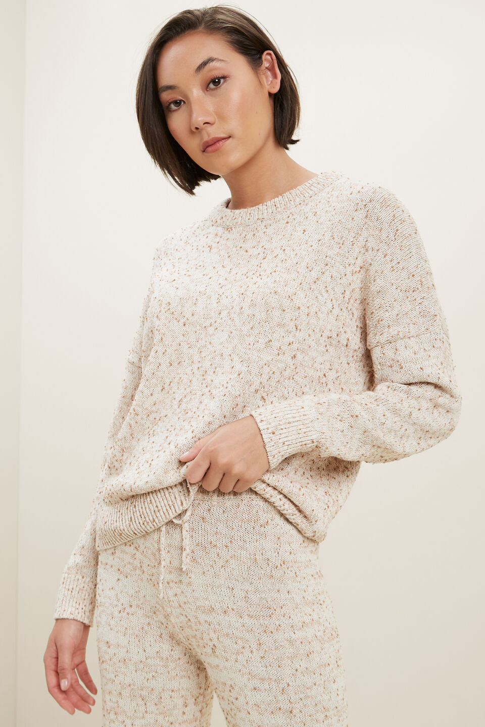 Fleck Sweater  French Vanilla