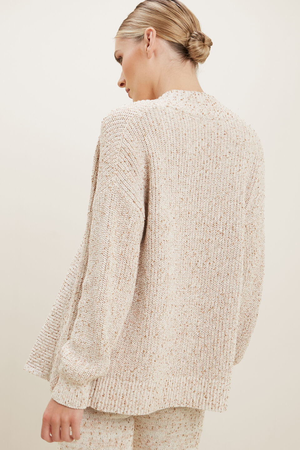 Fleck Cardigan  French Vanilla Fleck