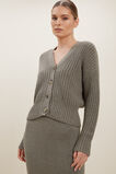 Marle Button Down Cardigan  Olive Khaki Marle  hi-res