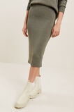 Marle Knit Skirt  Olive Khaki Marle  hi-res