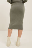 Marle Knit Skirt  Olive Khaki Marle  hi-res