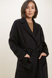 Wool Boyfriend Coat  Black  hi-res