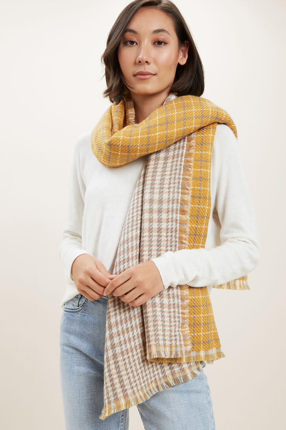 Plaid Scarf  Tuscan Clay Multi