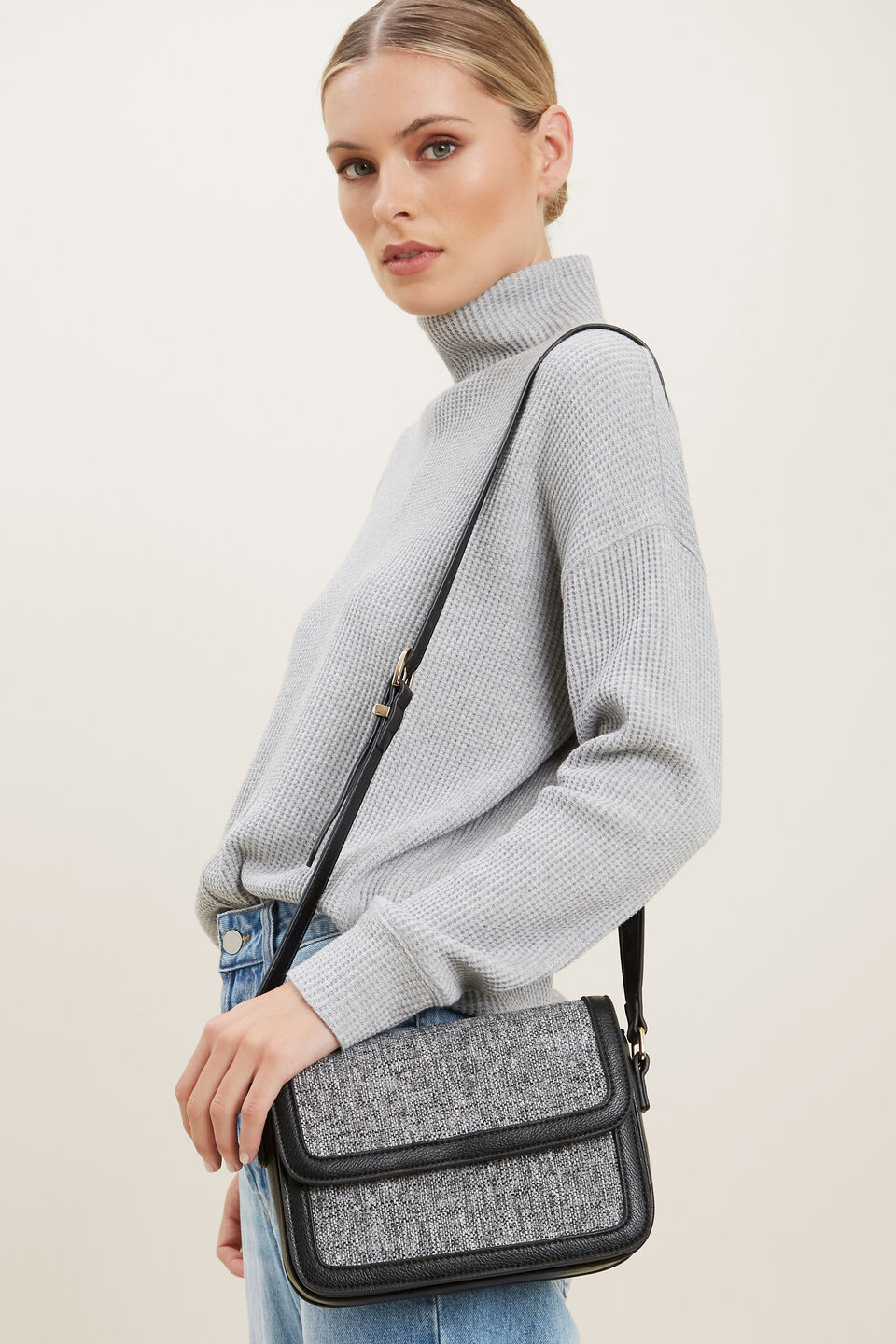 Lola Cross Body Bag  Black Multi