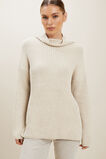 Merino Wool Rib Sweater  Neutral Blush Marle  hi-res
