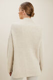 Merino Wool Rib Sweater  Neutral Blush Marle  hi-res