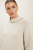 Merino Wool Rib Sweater  Neutral Blush Marle  hi-res