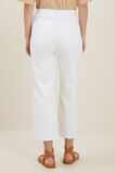 Front Pocket Crop Jeans  White  hi-res