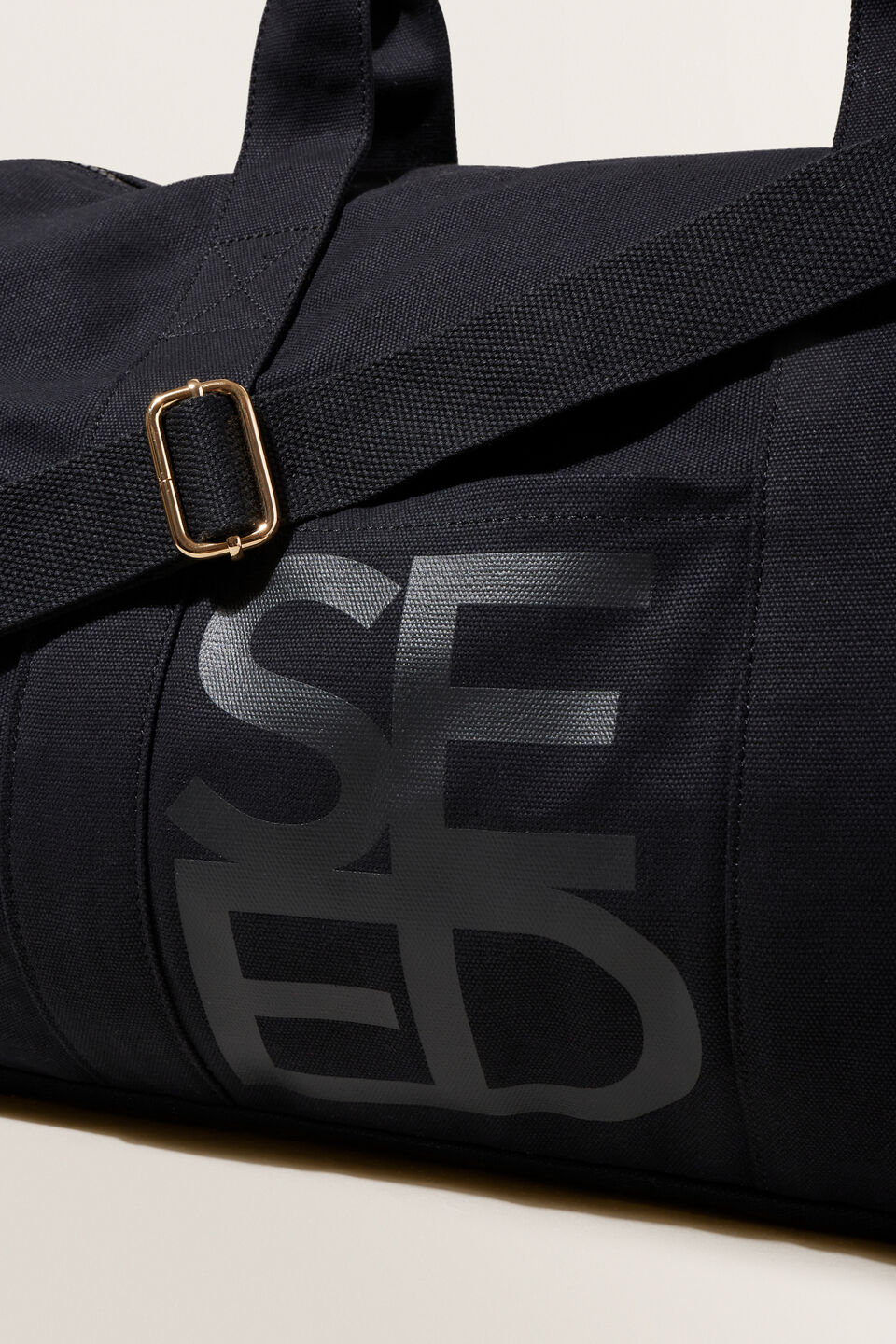 Seed Canvas Duffle Bag  Black