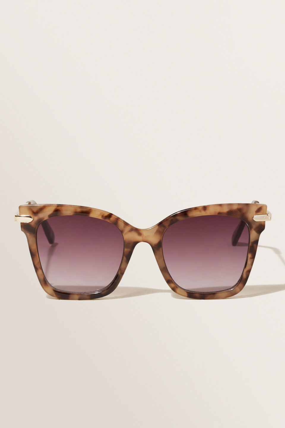 Natalie D Frame Sunglasses  Milky Tort