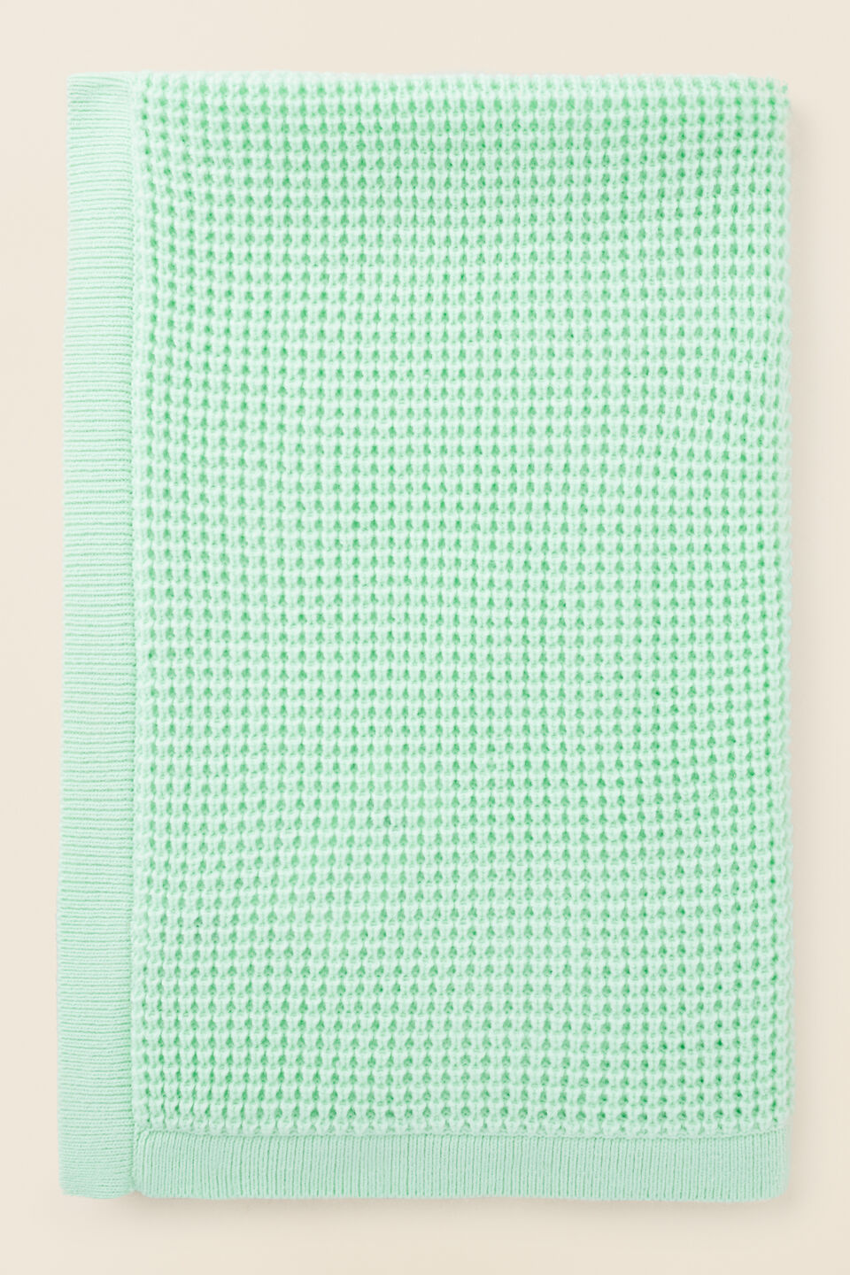 Fluffy Knit Blanket  Fresh Mint
