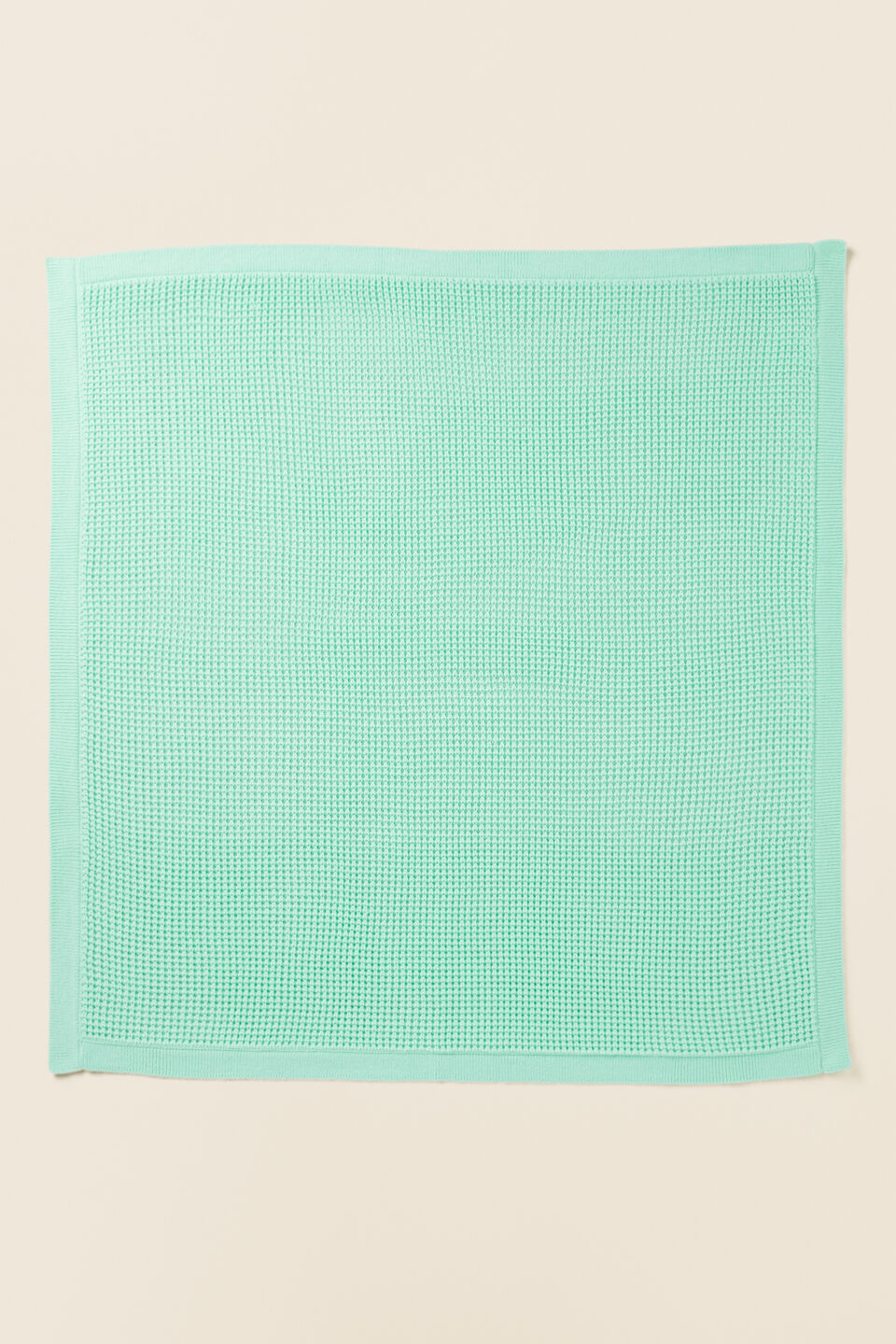 Fluffy Knit Blanket  Fresh Mint