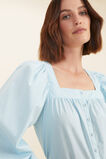 Poplin Button Through Blouse  WINTERSKY  hi-res